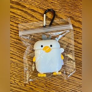 Apple AirPod 2nd Generation case cover with carabiner  - duck or chicken NWT